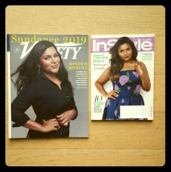 MINDY KALING MAGAZINES - LOT OF TWO (2) MAGS